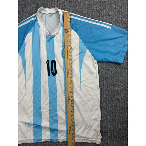 Argentina Lionel Messi Soccer Jersey Men's Large Blue White Home AFA #10 - Picture 5 of 8